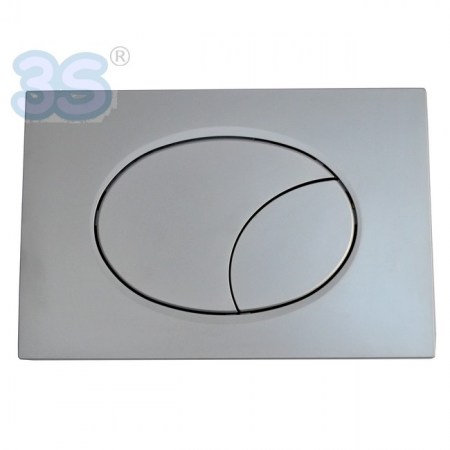 Placca ASTRA cromo satinata doppio tasto - compatibile cassette GEBERIT - 99910032