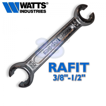 Chiave serraggio in acciaio per raccordi RAFIT + e 820R WATTS - 3/8″ e 1/2″ - 829M2025