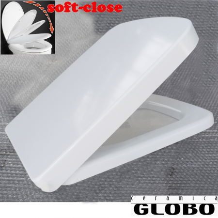 Sedile originale chiusura soft close per wc RELAIS Ceramica Globo - RE020BI