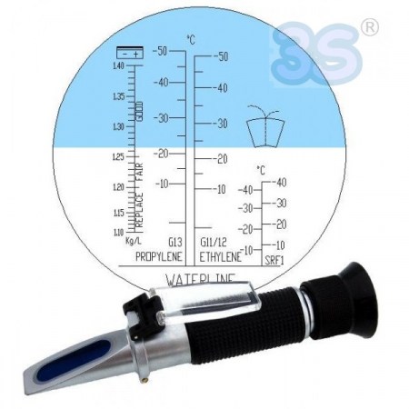 Rifrattometro scala 0-32% Brix - test su liquido refrigerante e batterie VBC4T