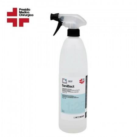 SANIBACT - Disinfettante igienizzante presidio medico chirurgico - flacone 1 Lt 3s