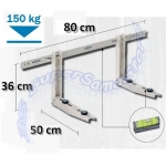 Dimensioni staffa CLASSIC 150 Kg - SC500PR-80