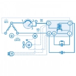 Schema elettrico compressori Embraco Aspera serie NE CSR BOX