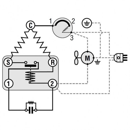 Compressore gas R404A R507 CSR BOX - 3/4 Hp - 14,5 cm3 -  Embraco Aspera NT6220GK - SCHEDA ELETTRICO