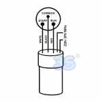 Schema collegamento elettrico serie Relays di avviamento RCO 3 in 1 - per compressori frigo