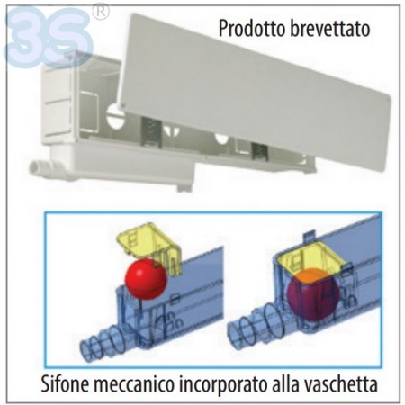 Cassetta da incasso SPLITBOX con sifone incorporato per climatizzatore