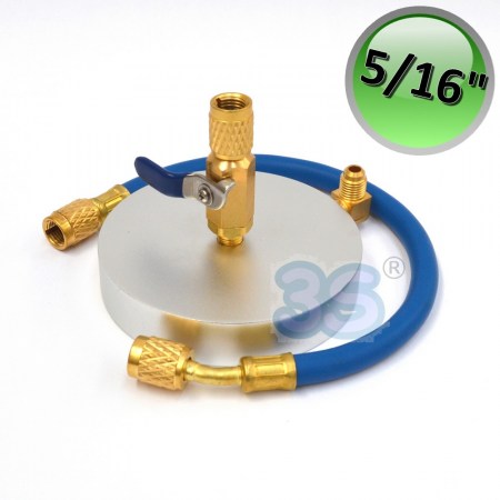 Supporto piattello per bombola gas refrigerante r410a - R32 - 5/16 sae