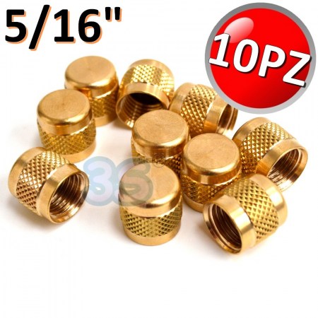 Set 10 pezzi - Cappuccio tappo con guarnizione 5/16 sae
