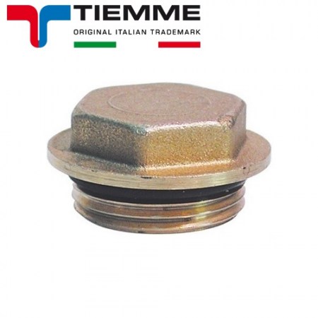 TAPPO MASCHIO CON O-RING PER COLLETTORE ATTACCO 3/4