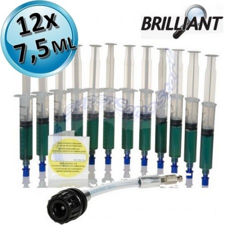 Tracciante U/V BRILLIANT con adattatore bassa pressione R134a - 12 dosi