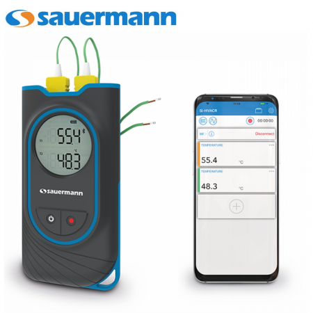 SAUERMANN Si-TT3 - Termometro a doppio ingresso Temperatura thermocoppia K