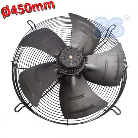 Ventilatore assiale aspirante Ø 450 mm 230 W 220 v - con motore e griglia - MTA104RF