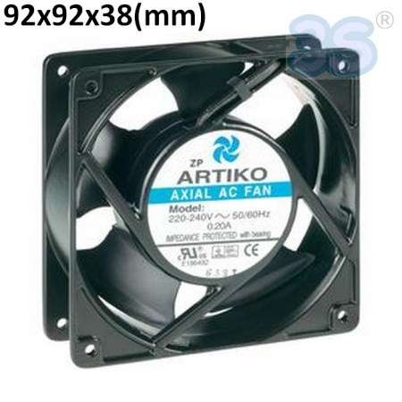 Ventilatore raffreddamento assiale 92x92x38 mm 230V - 28FR500