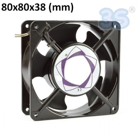 Ventilatore raffreddamento assiale 80x80x38 mm 230V - 28FR400