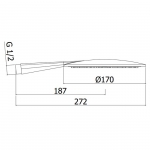 Dimensioni doccia ODEON Paffoni ZDOC106CR