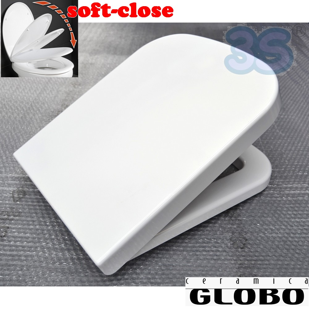 Sedile originale chiusura rallentata per wc STONE 54.36 Ceramica Globo - SS020BI