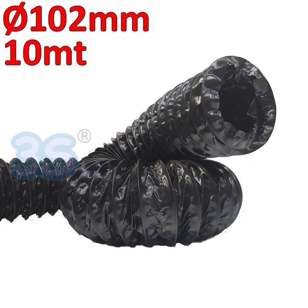 Flexible aluminum and polyester duct with sound-absorbing insulation, class 1 - Ø 160 mm, 10 m roll - 698051