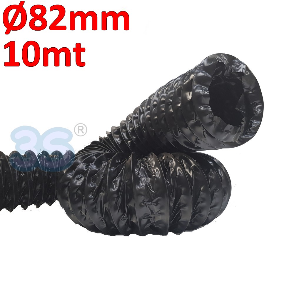 Flexible aluminum and polyester duct with sound-absorbing insulation, class 1 - Ø 160 mm, 10 m roll - 698051