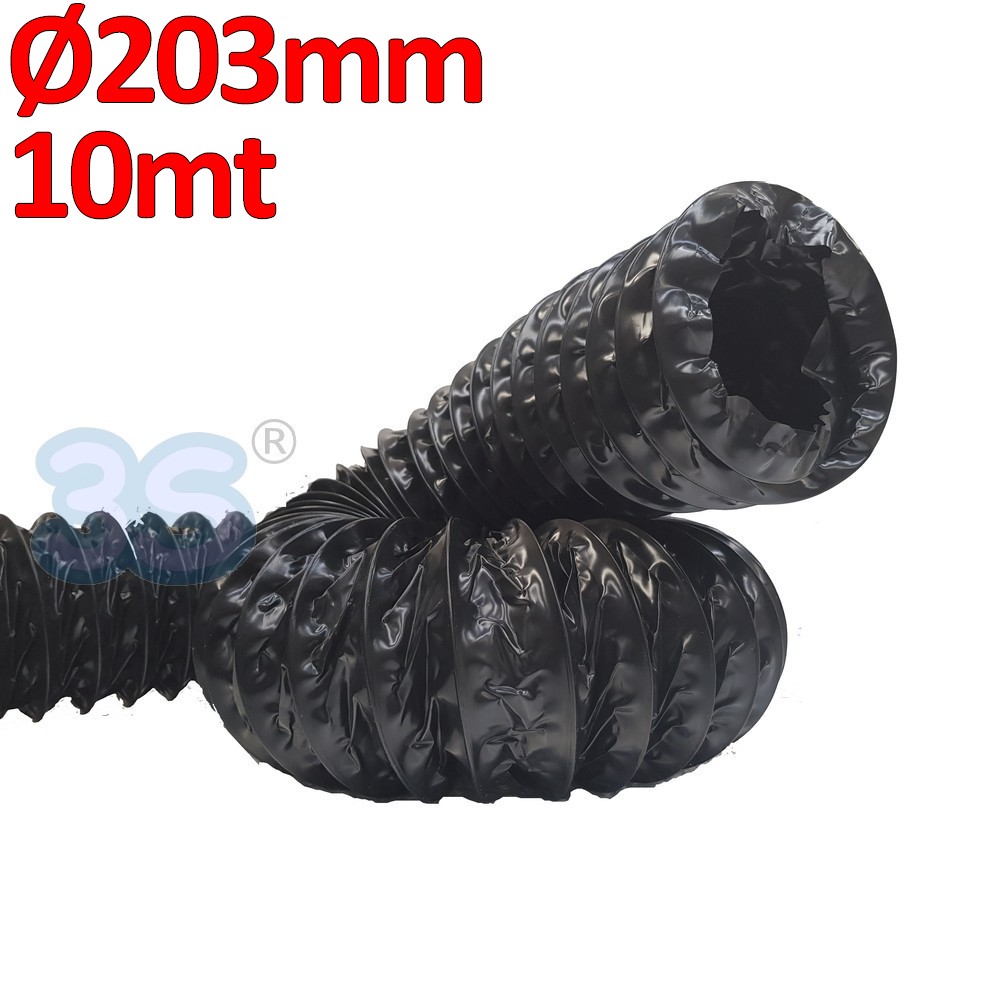 Condotto flessibile in alluminio e poliestere con isolamento fonoassorbente, classe 1 - Ø 160 mm rotolo 10 mt - 698051