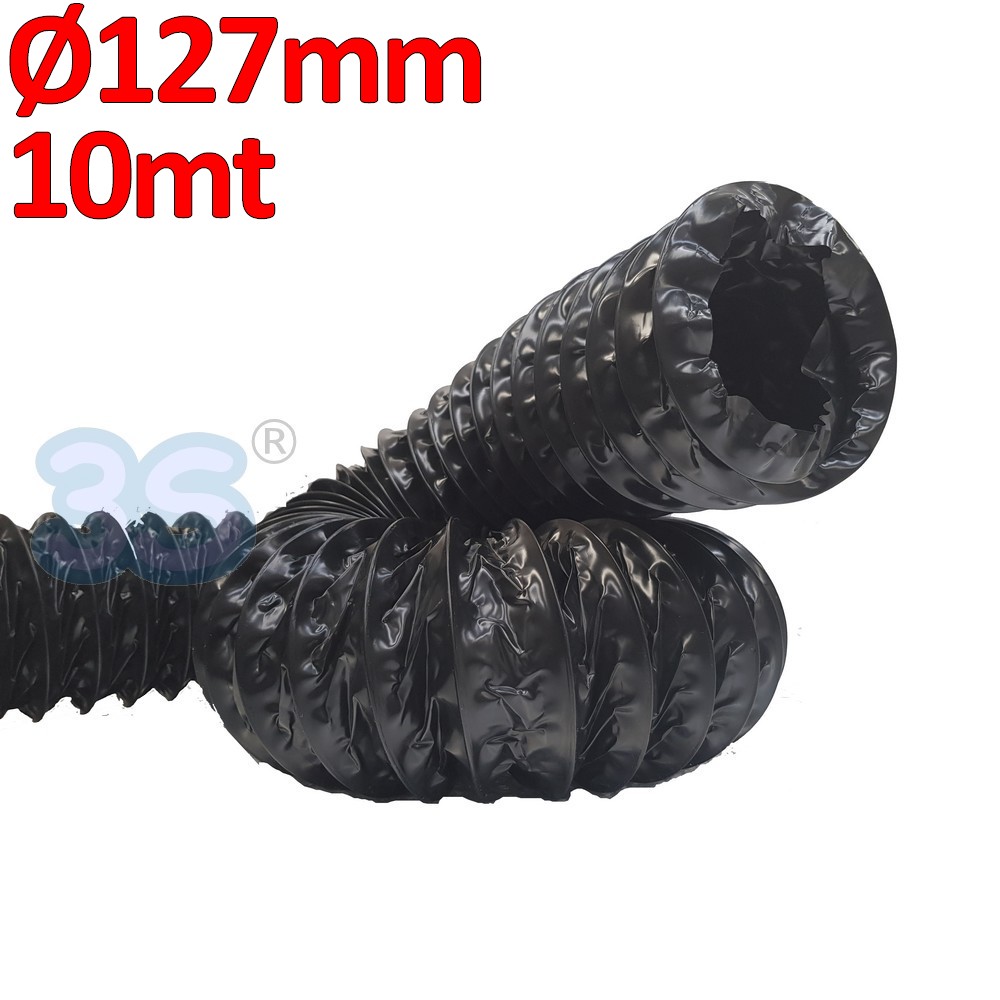 Flexible aluminum and polyester duct with sound-absorbing insulation, class 1 - Ø 160 mm, 10 m roll - 698051